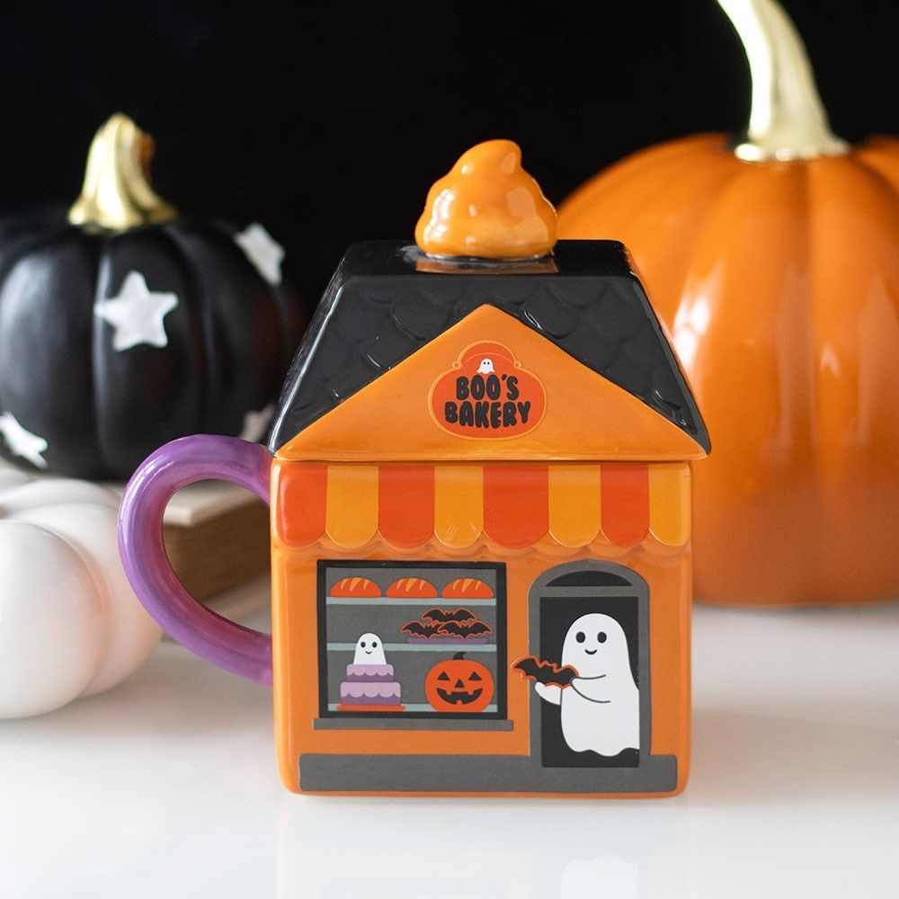 Something Different - Boo's Bakery Lidded Mok/beker - Multicolours
